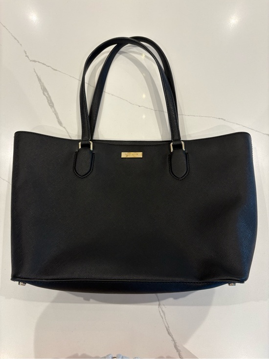 kate spade Handbags - Kate Spade Black Leather Tote Bag